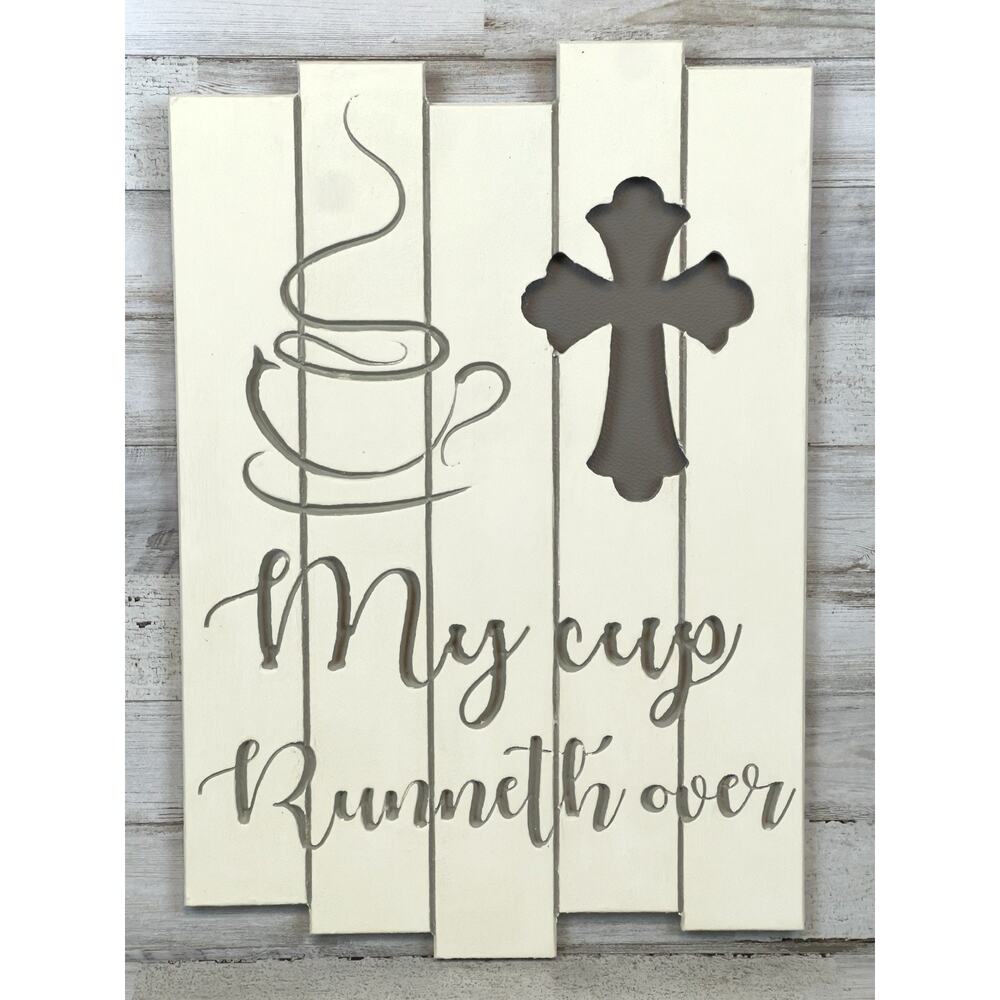 Handmade Rustic Wooden Cross Wall Art Christian Home Decor Religious Wood Sign